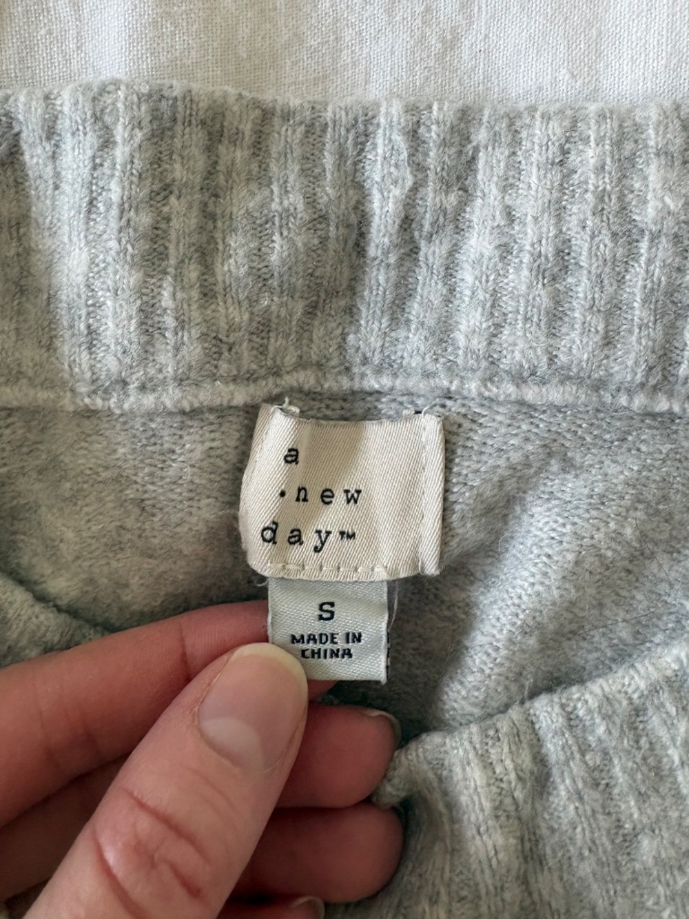 A New Day Women's Mockneck Sweater, Grey, Size Small - Picture 3 of 3